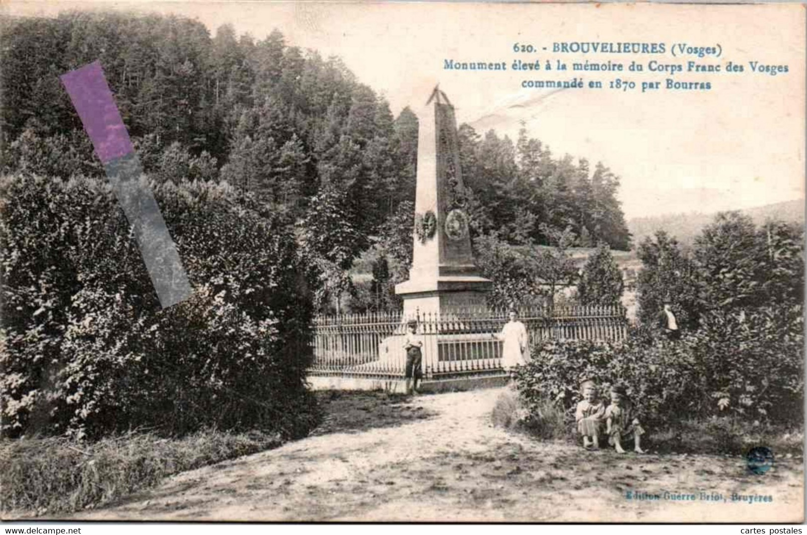 BROUVELIEURES Monument à La Mémoire Du Corps Franc Des Vosges - Brouvelieures
