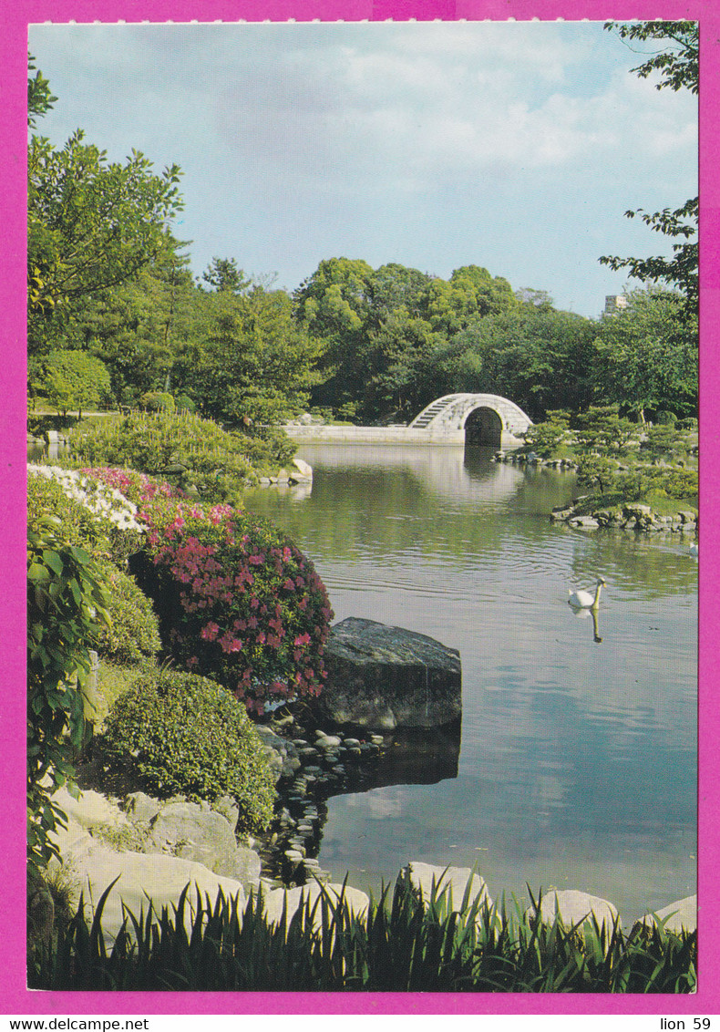 281698 / Japan - Hiroshima City - Shukkeien Park Shukkei-en Is A Historic Garden Lake Swan Bridge PC Japon Giappone - Hiroshima