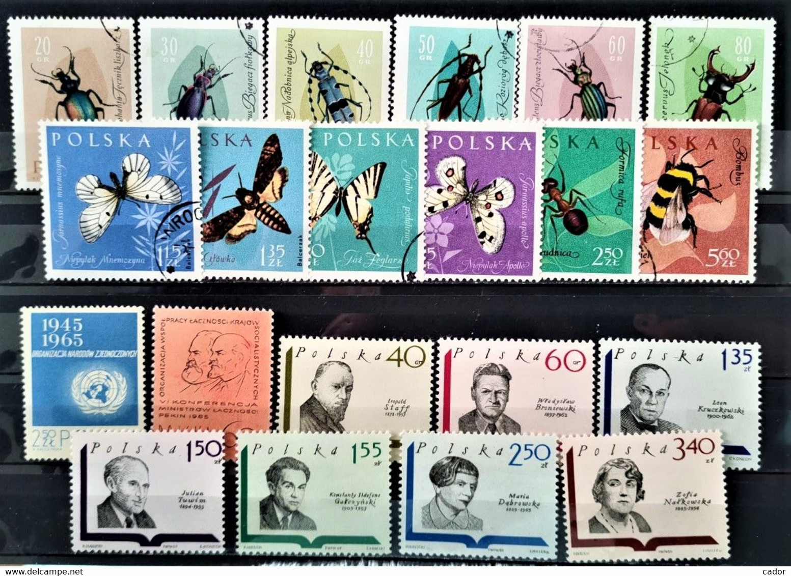 POLOGNE - Lot 1961/1965 - 31 Timbres * / O (voir Détail Et 2 Scan) - Collections
