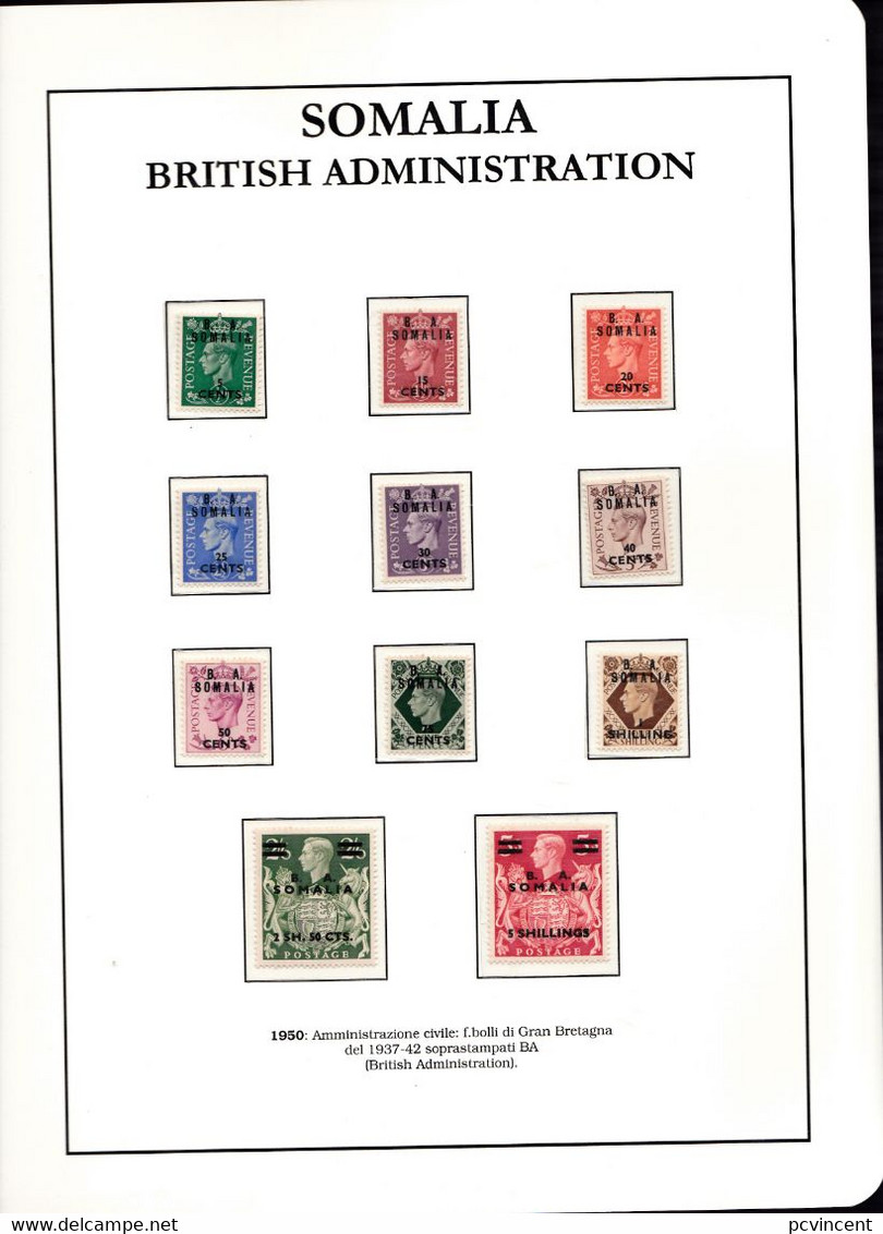 British Military Occupation of Italian Africa - complete except Scott 10-13 MEF