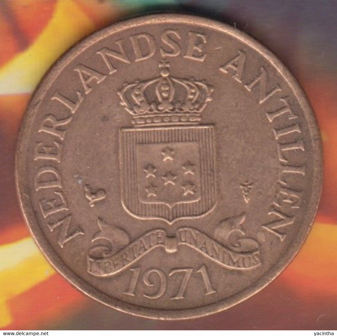 @Y@    Nederlandse Antillen   2 1/2  Cent  1971   ( 4746 ) - Netherlands Antilles