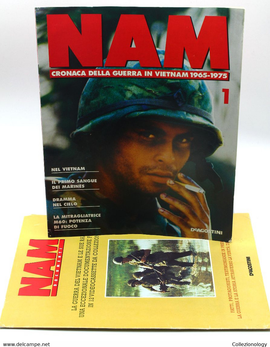 NAM CRONACA DELLA GUERRA IN VIETNAM 1965-1975  #1 DE AGOSTINI ATLAS 1998 CON POSTER Chronicle Of Vietnam War Guerre - Italian