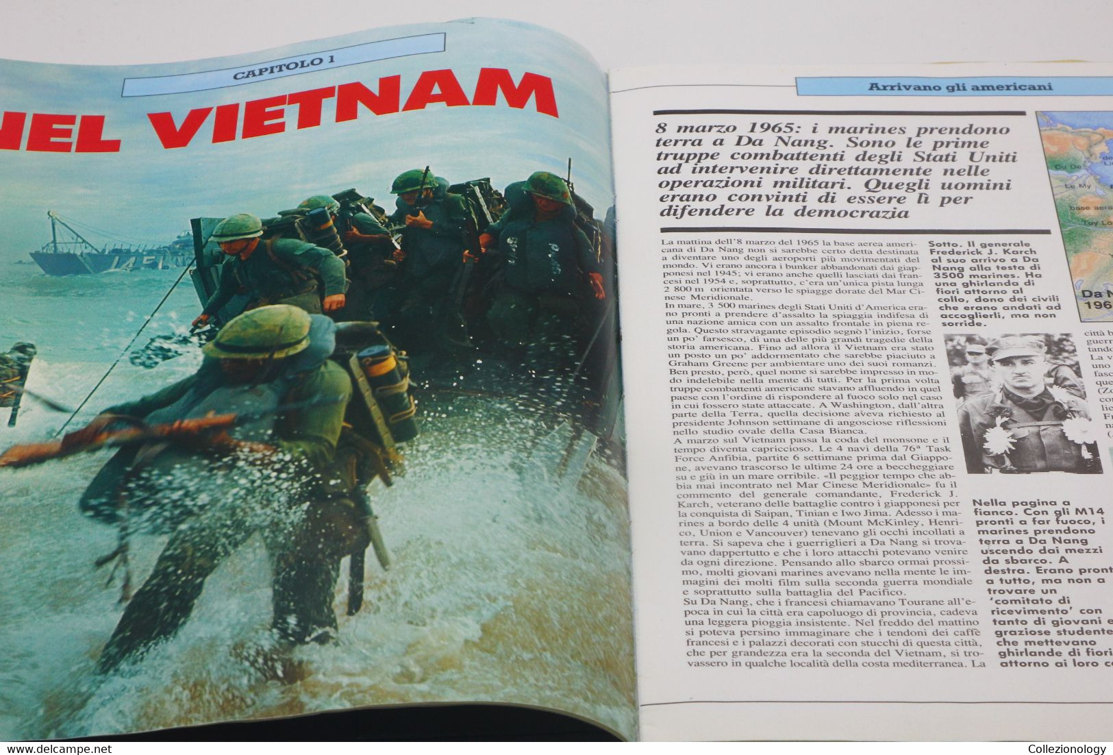 NAM CRONACA DELLA GUERRA IN VIETNAM 1965-1975  #1 DE AGOSTINI ATLAS 1998 CON POSTER Chronicle Of Vietnam War Guerre - Italian
