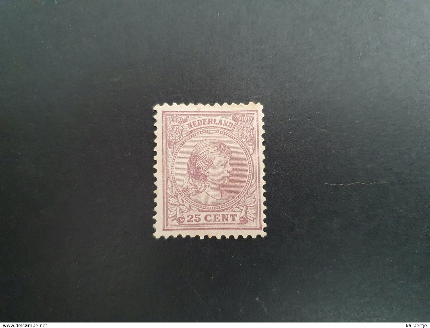 NVPH Hangend Haar 42. Vermoedelijk Nagegomd. - Unused Stamps