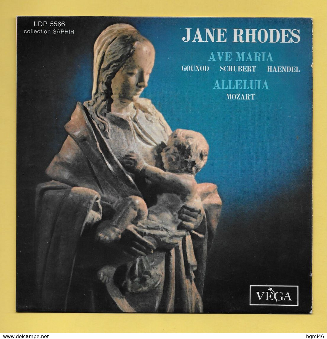 Disque Vinyle 45 Tours :  JANE  RHODES  :  4 Titres..Scan A  : Voir 2 Scans - Gospel & Religiöser Gesang
