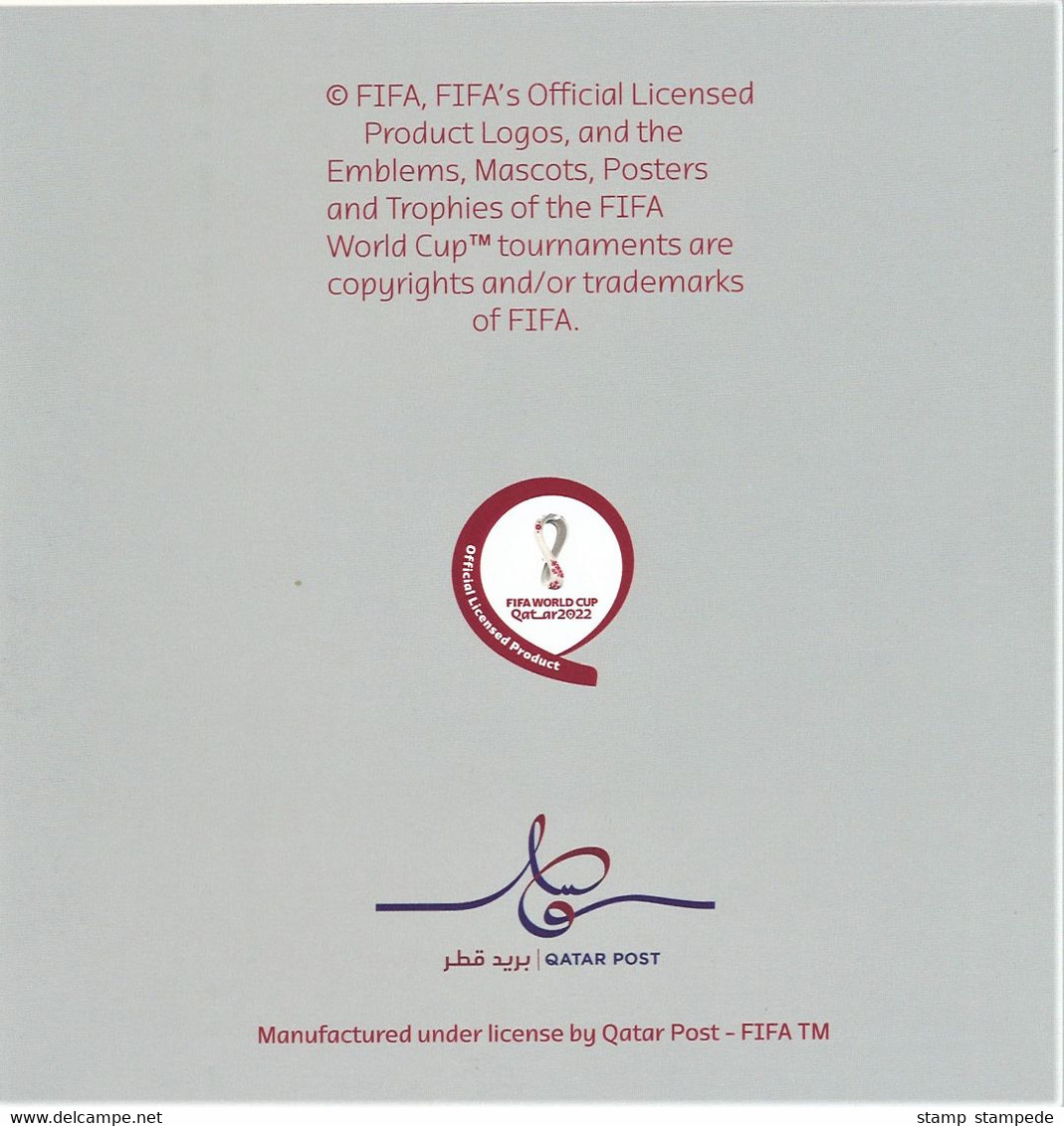 Official New Issue Bulletin Brochure & Set Of 4 FDC's - Groups & Teams Of 2022 FIFA World Cup Soccer Football In Qatar - 2022 – Qatar