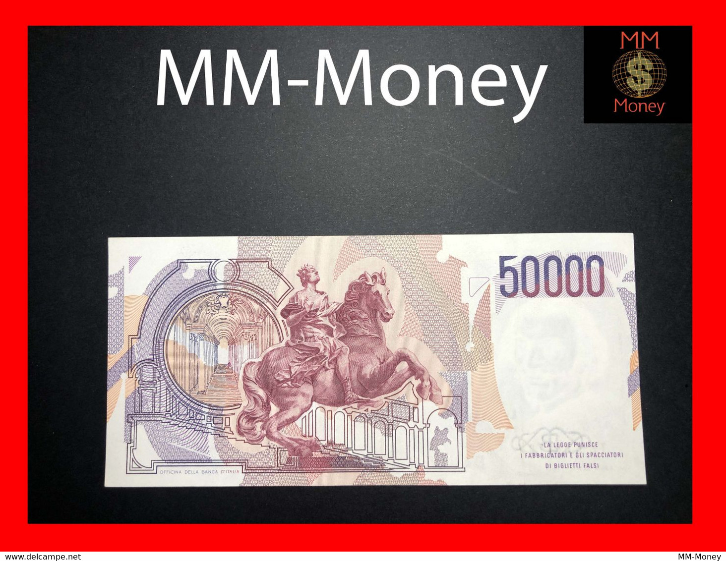 ITALY 50000  50.000 Lire  28.10.1985  P. 113  Serie B   XF   [MM-Money] - 50000 Liras