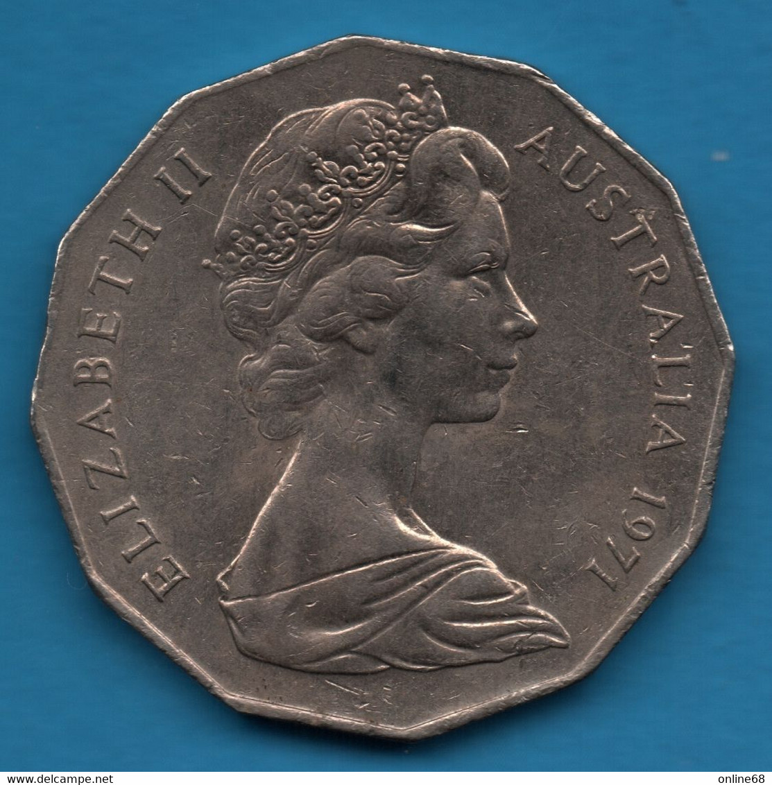 AUSTRALIA 50 CENTS 1971 KM# 68 Elizabeth II - 50 Cents