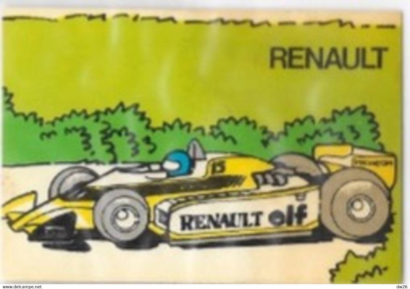 Publicité Armelle Pâtisserie - Vignette Autocollante: F1 Renault Elf (Série De 10: Grand Prix Armelle) - Reclame