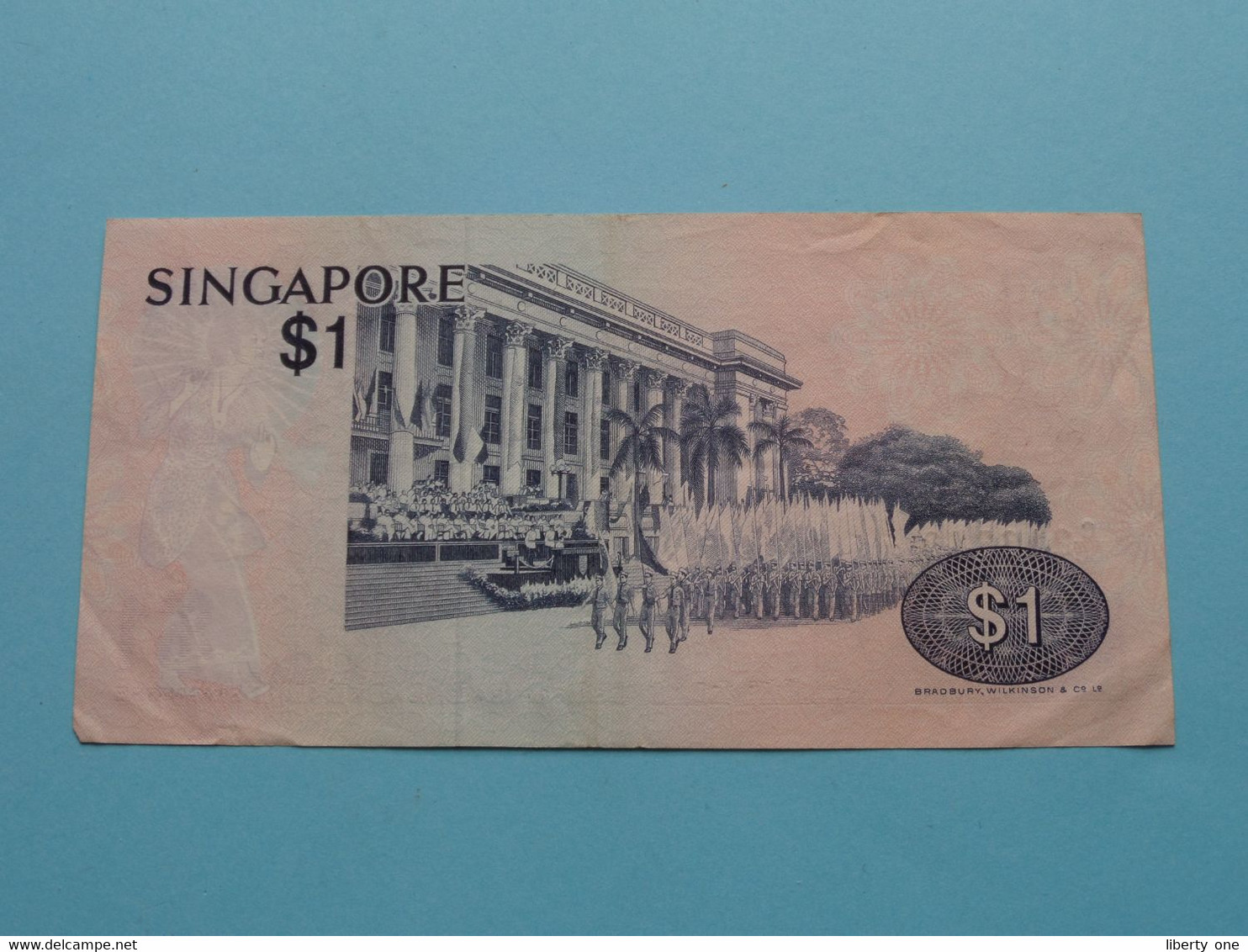 1 $ Dollar ( C/66 216340 ) Singapore ( Voir / See > Scans ) Circulated ! - Singapur