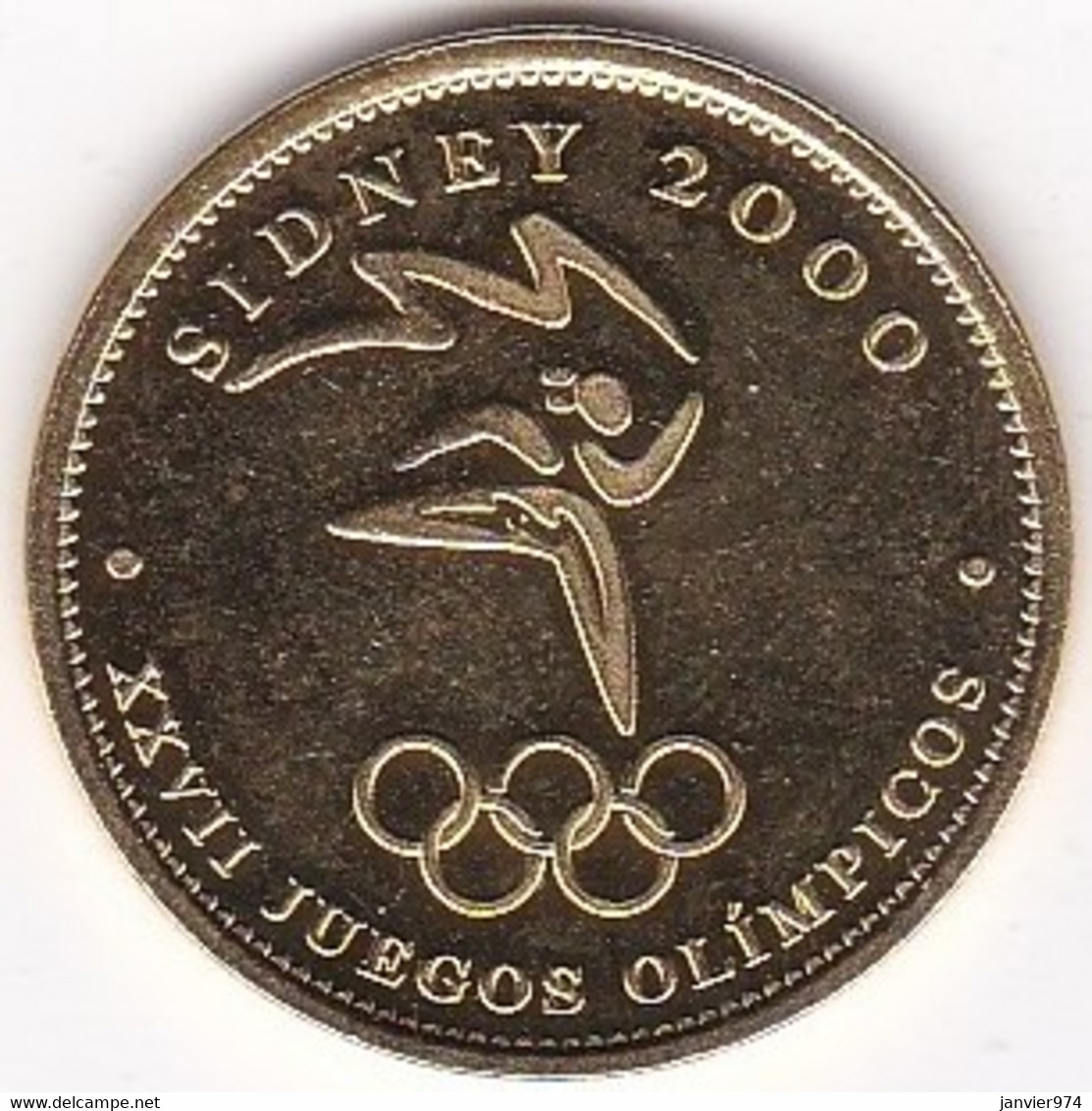 Jeton En Laiton Jeux Olympiques D'été Sydney 2000 - Altri & Non Classificati