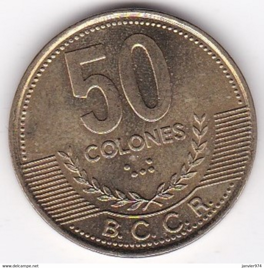 Costa Rica 50 Colones 2002, Cupro-aluminium-nickel, KM# 231.1a - Costa Rica