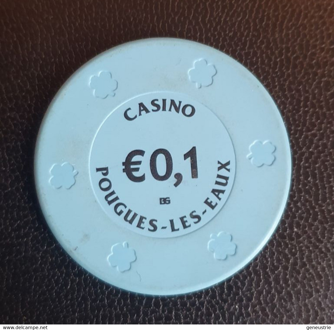 Jeton De Casino "€0,1 Casino De Pougues-les-Eaux - Groupe Tranchant" - Casino