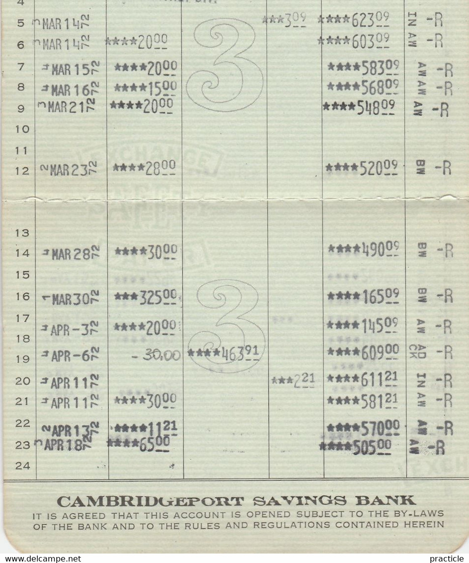 2394 Cambridgeport Savings Bank Book Cambridge Massachusetts - Etats-Unis