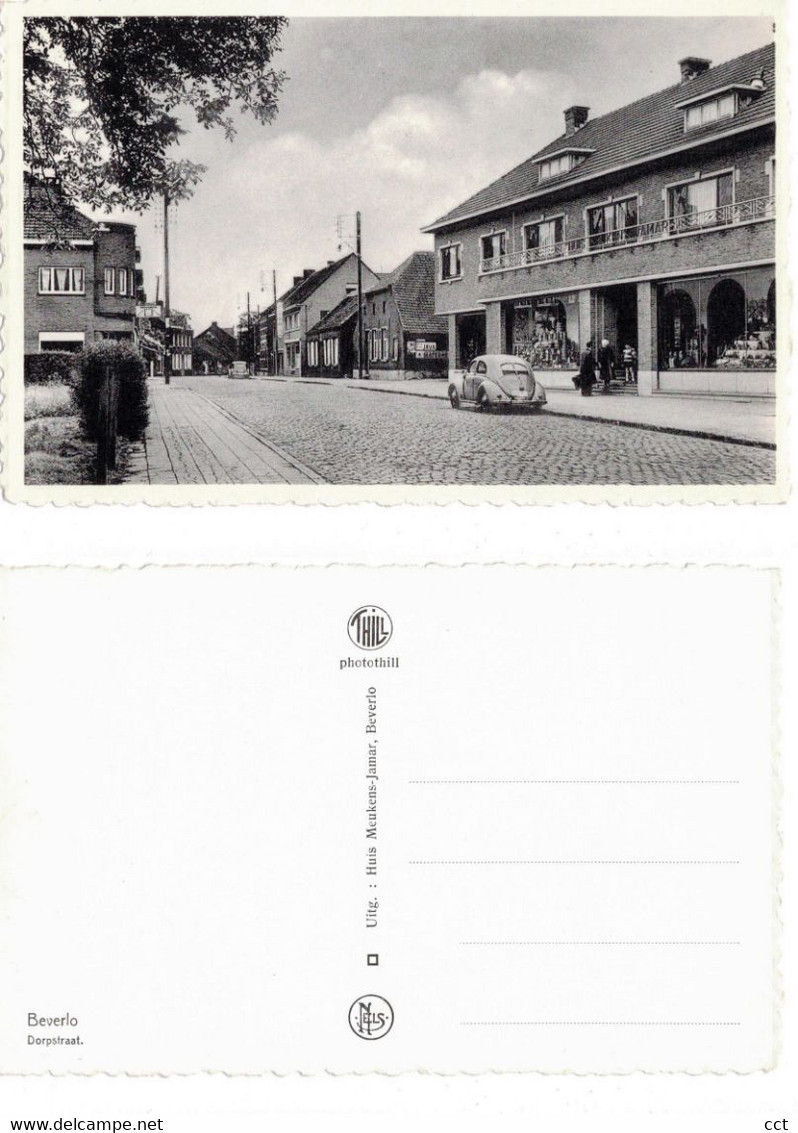 Beverlo   Beringen  Dorpstraat   Uitg Huis Meukens-Jamar    (Volkswagen Beetle - Kever) - Beringen