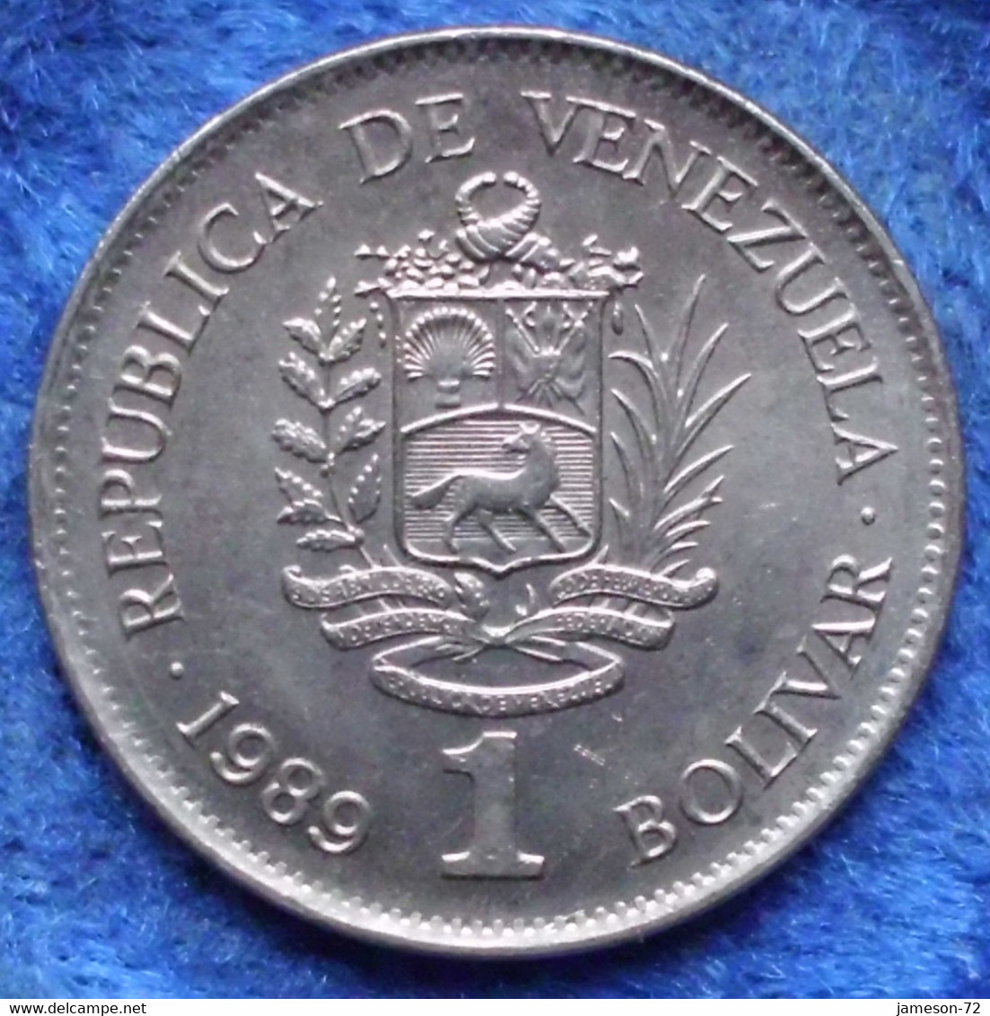 VENEZUELA - 1 Bolivar 1989 Y# 52a Reform Coinage (1896-1999) - Edelweiss Coins - Venezuela