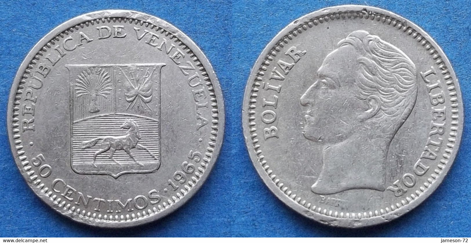 VENEZUELA - 50 Centimos 1965 Y# 41 Reform Coinage (1896-1999) - Edelweiss Coins - Venezuela
