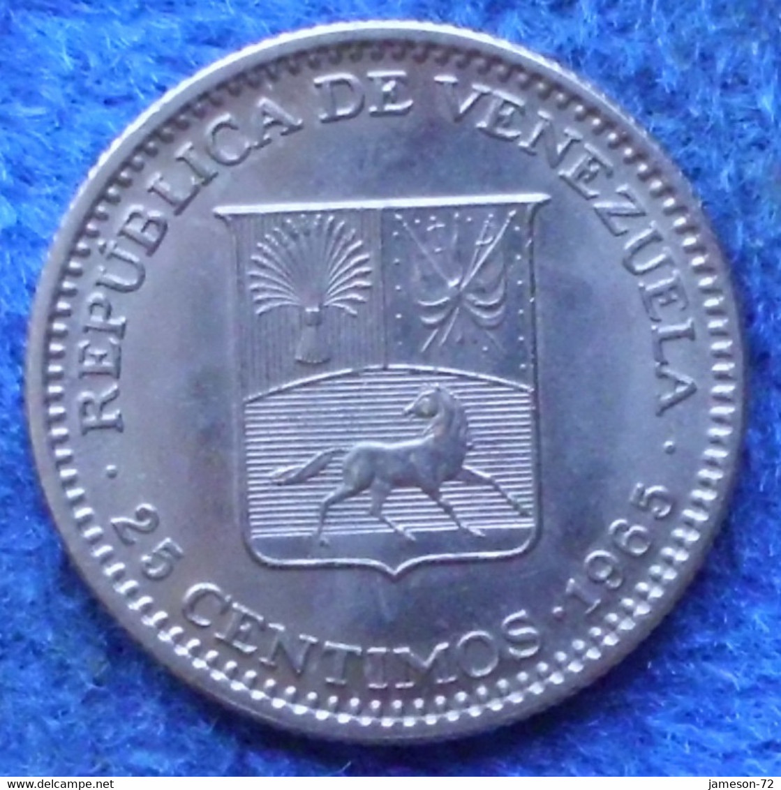 VENEZUELA - 25 Centimos 1965 Y# 40 Reform Coinage (1896-1999) - Edelweiss Coins - Venezuela