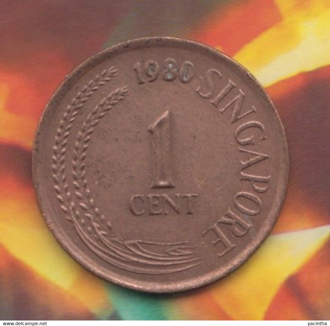 @Y@    Singapore  1  Cent 1980       (4610) - Singapour