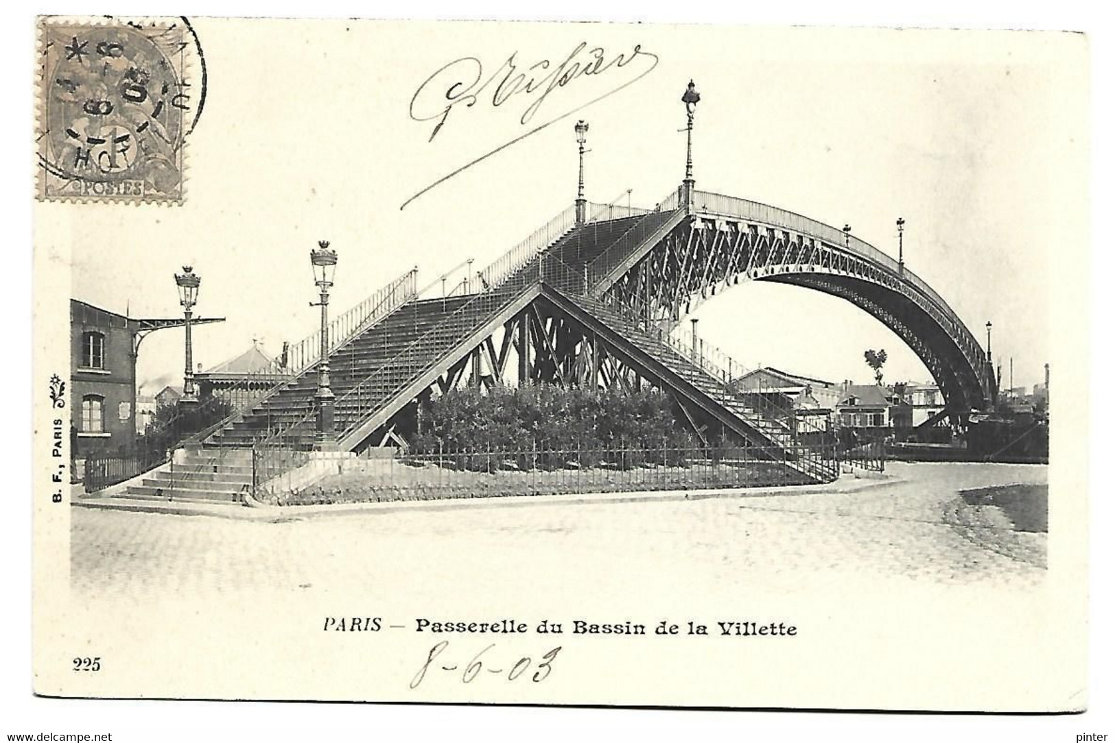 PARIS - Passerelle Du Bassin De La Villette - Arrondissement: 19