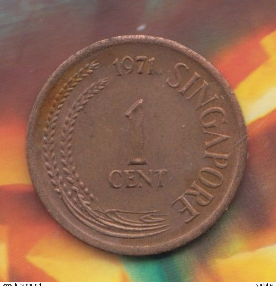 @Y@    Singapore  1  Cent 1971      (4611) - Singapour