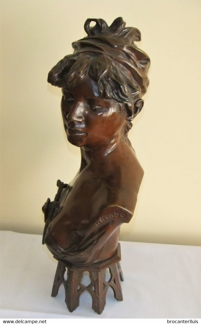 ANTIGUA ESCULTURA EN BRONCE BOHÊME ORIENTALE DE RENZO COLOMBO 1884