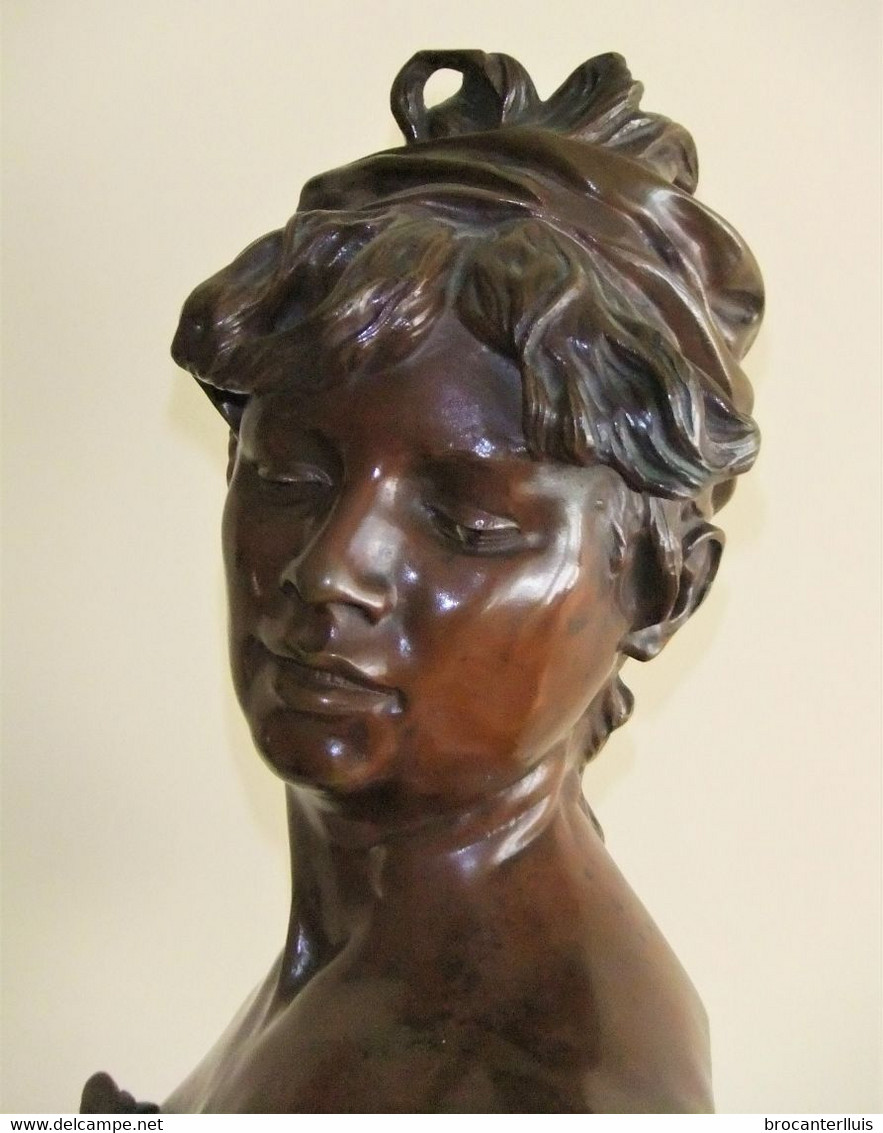 ANTIGUA ESCULTURA EN BRONCE BOHÊME ORIENTALE DE RENZO COLOMBO 1884