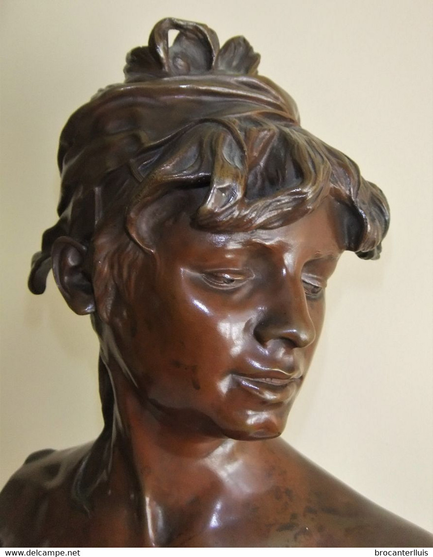 ANTIGUA ESCULTURA EN BRONCE BOHÊME ORIENTALE DE RENZO COLOMBO 1884