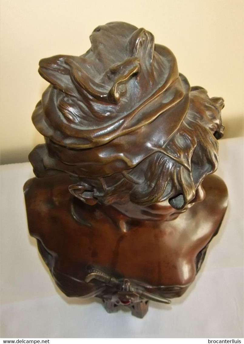 ANTIGUA ESCULTURA EN BRONCE BOHÊME ORIENTALE DE RENZO COLOMBO 1884