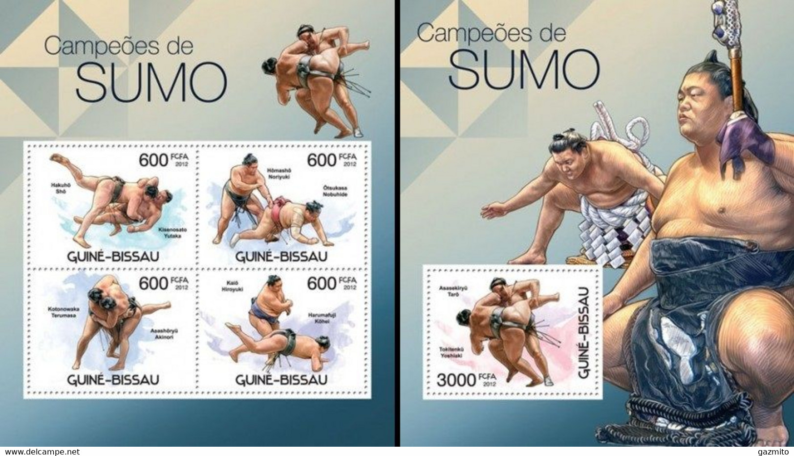 Guinea Bissau 2012, Spot, Sumo, 4val In BF +BF - Non Classificati