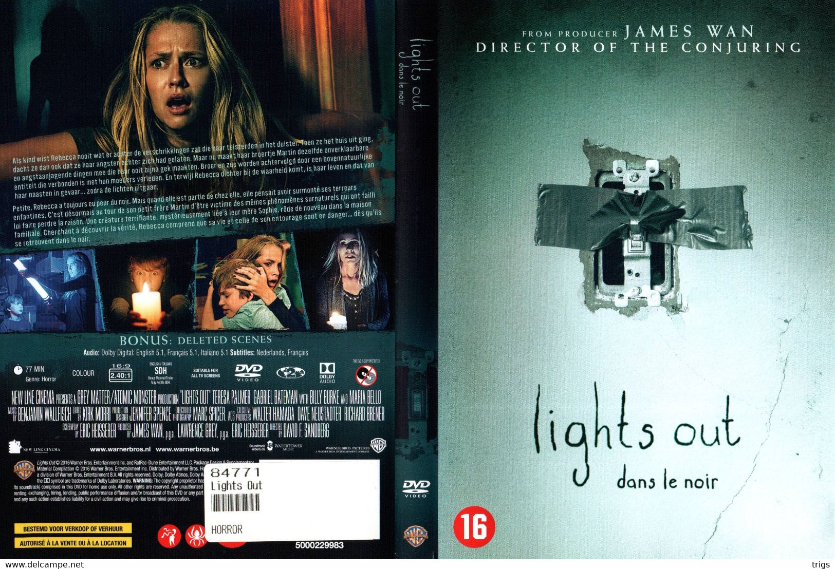 DVD - Lights Out - Horror