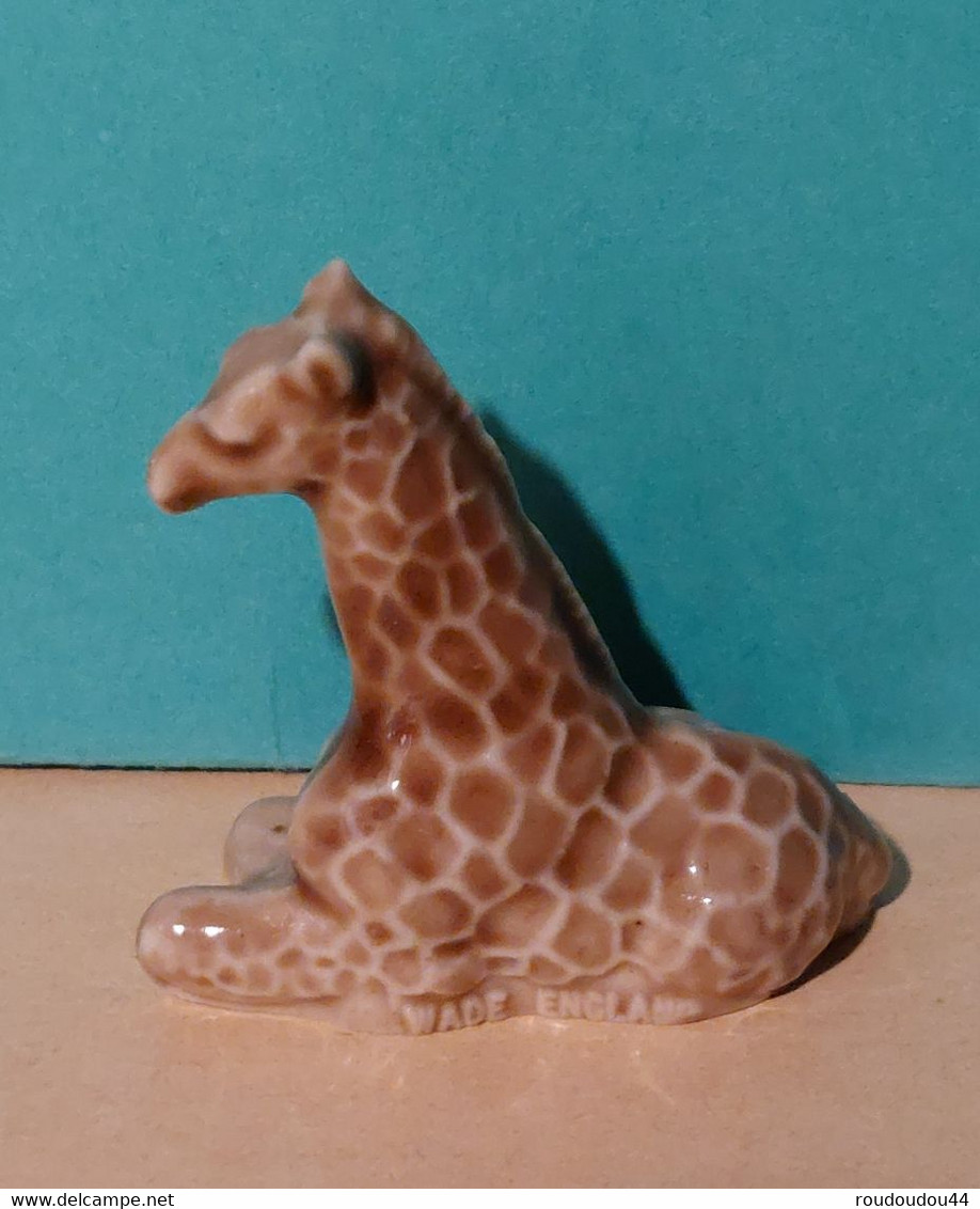 MINIATURE - MINIATURES ANIMAUX -  GIRAFE COUCHEE - 4cm X 4cm - 12g - ENGLAND - Dieren