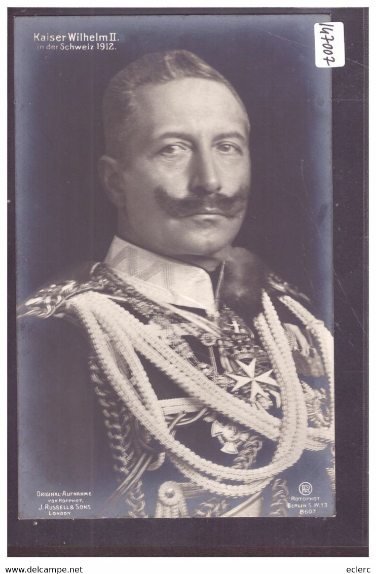 ARMEE SUISSE - MILITAIRE - KAISER WILHELM II IN DER SCHWEIZ 1912 - TB - Elm