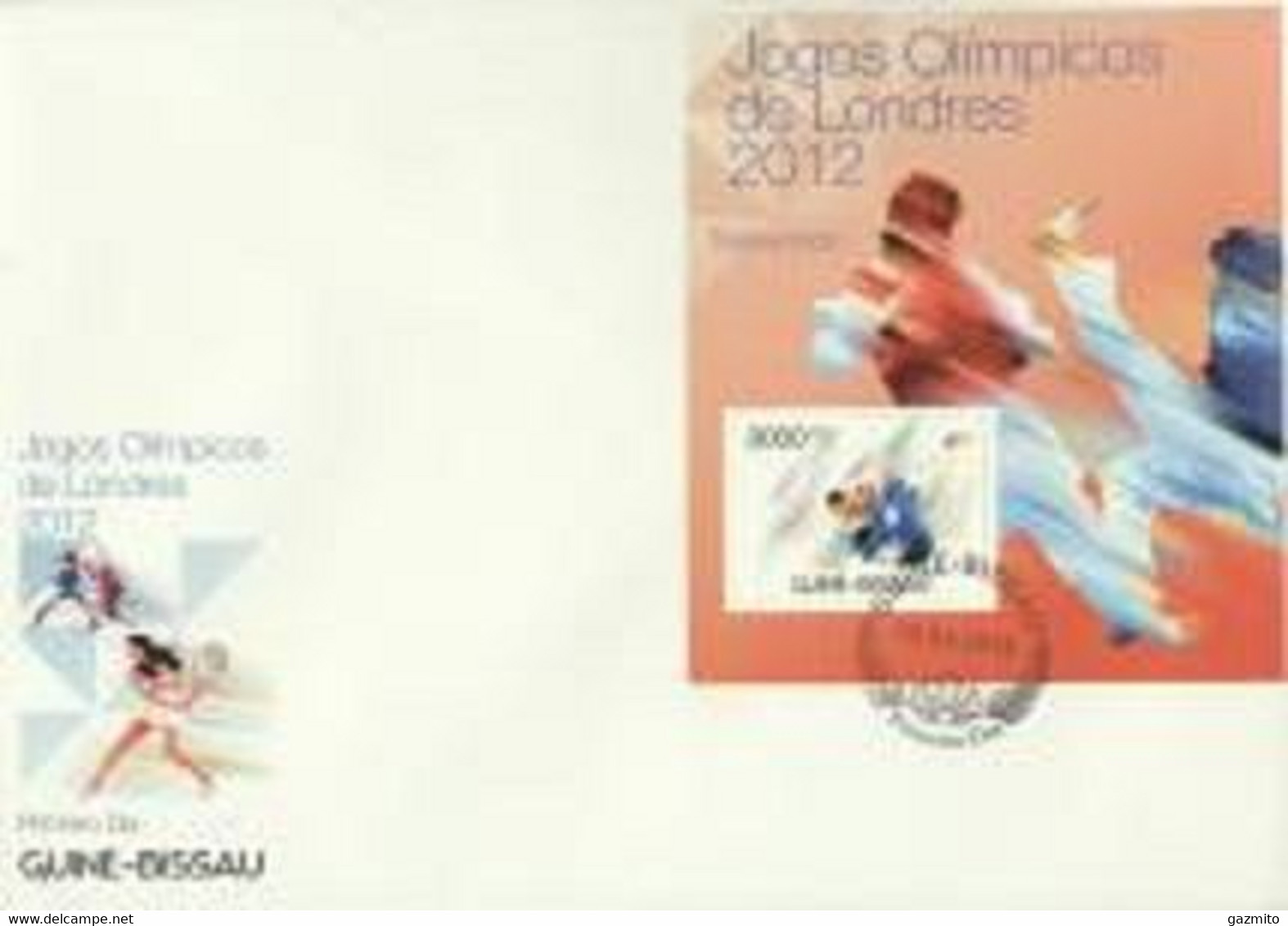 Guinea Bissau 2012, Olympic Games In London, Judo,Taekwondo, BF In FDC - Unclassified