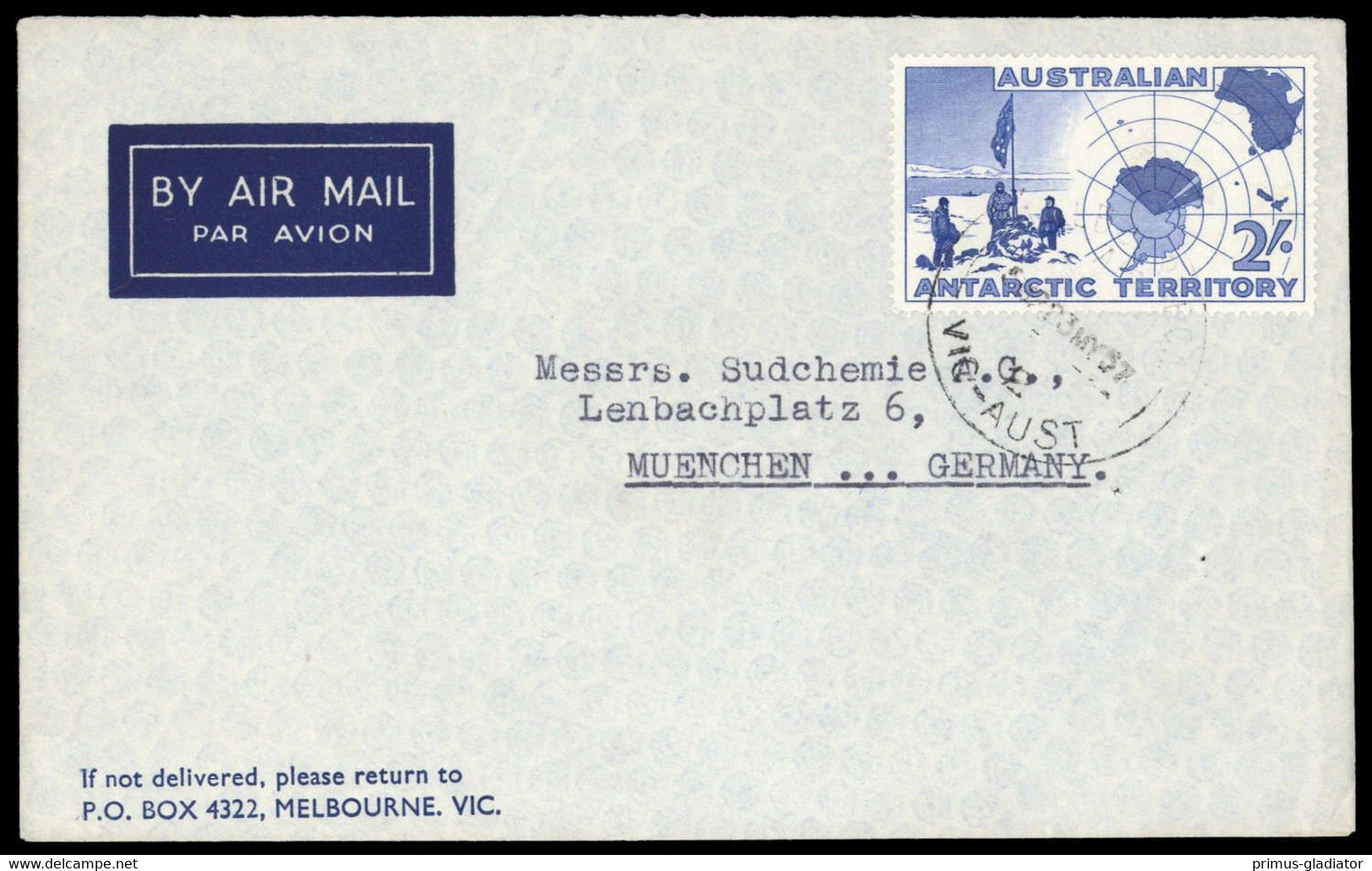 1957, Australische Gebiete In Der Antarktis, 1, Brief - Other & Unclassified