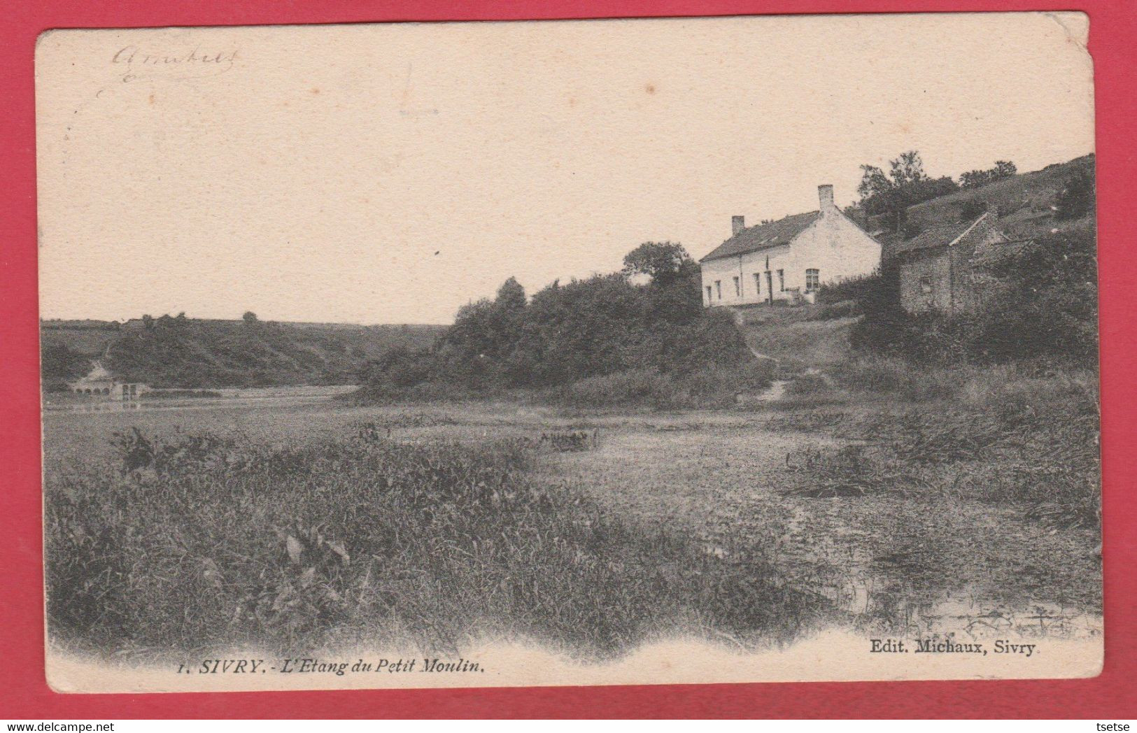 Sivry -  L'Etang Du Petit-Moulin -1904  ( Voir Verso ) - Sivry-Rance