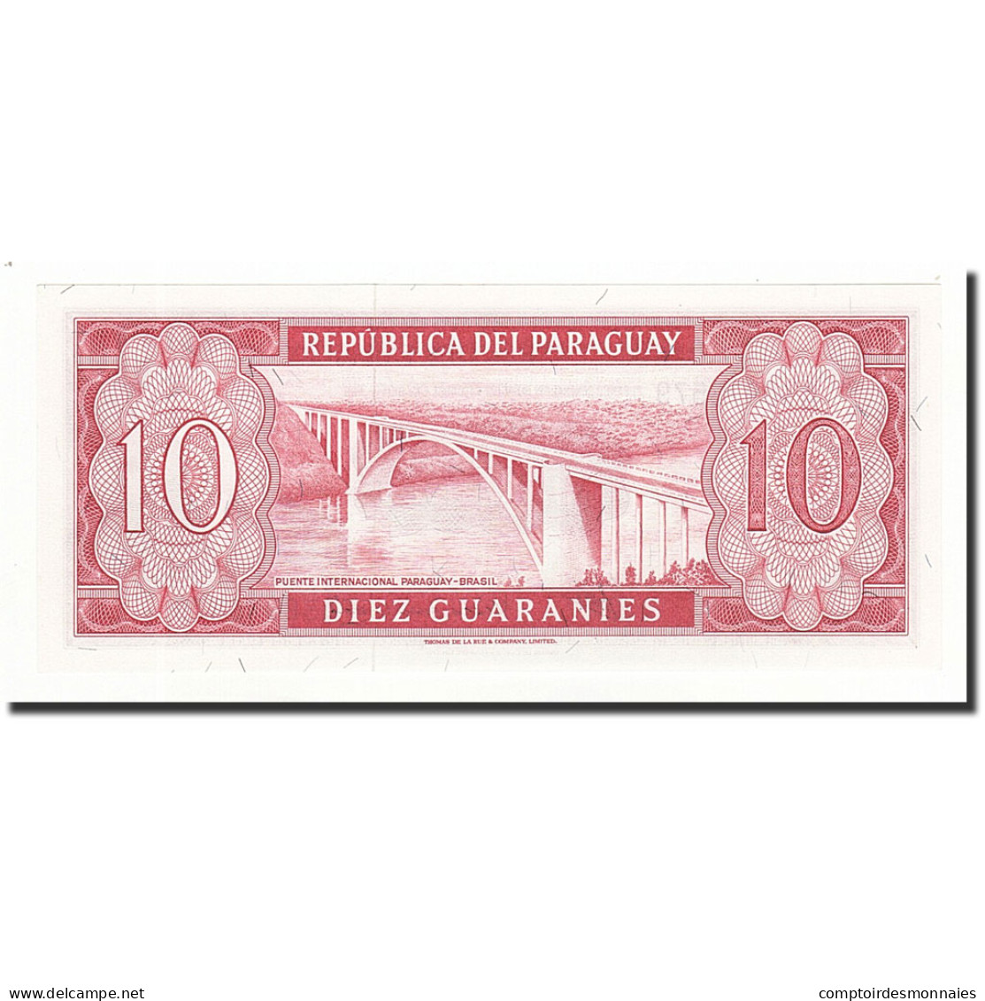 Billet, Paraguay, 10 Guaranies, L1952, KM:196b, NEUF - Paraguay