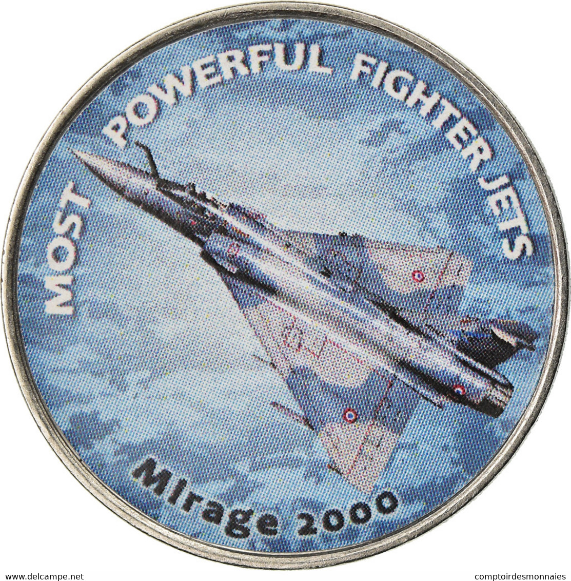 Monnaie, Zimbabwe, Shilling, 2019, Fighter Jet - Mirage 2000, SPL, Nickel Plated - Zimbabwe