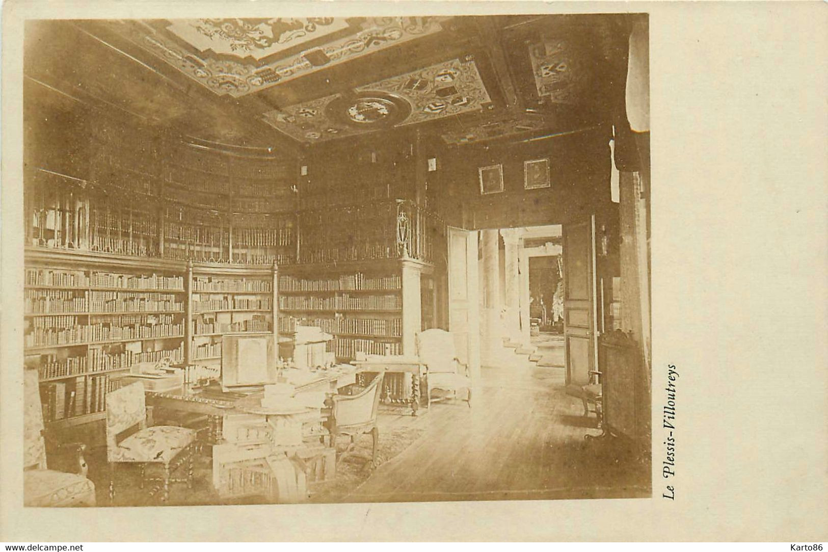 Le Plessis * Carte Photo * Intérieur De La Villa VILLOUTREYS - Le Plessis Trevise