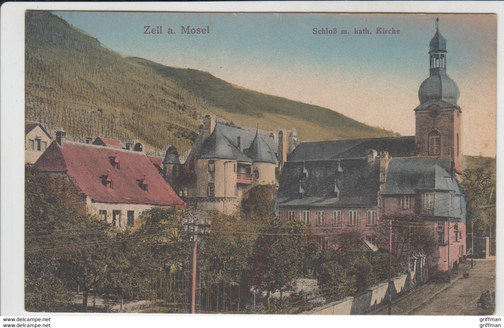 ZELL A. MOSEL SCHLOB M. KATH KIRCHE 1919 TBE - Zell