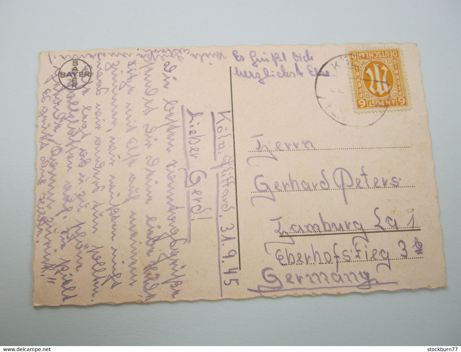 LEVERKUSEN      ,  Schöne Karte  Um 1946 - Leverkusen