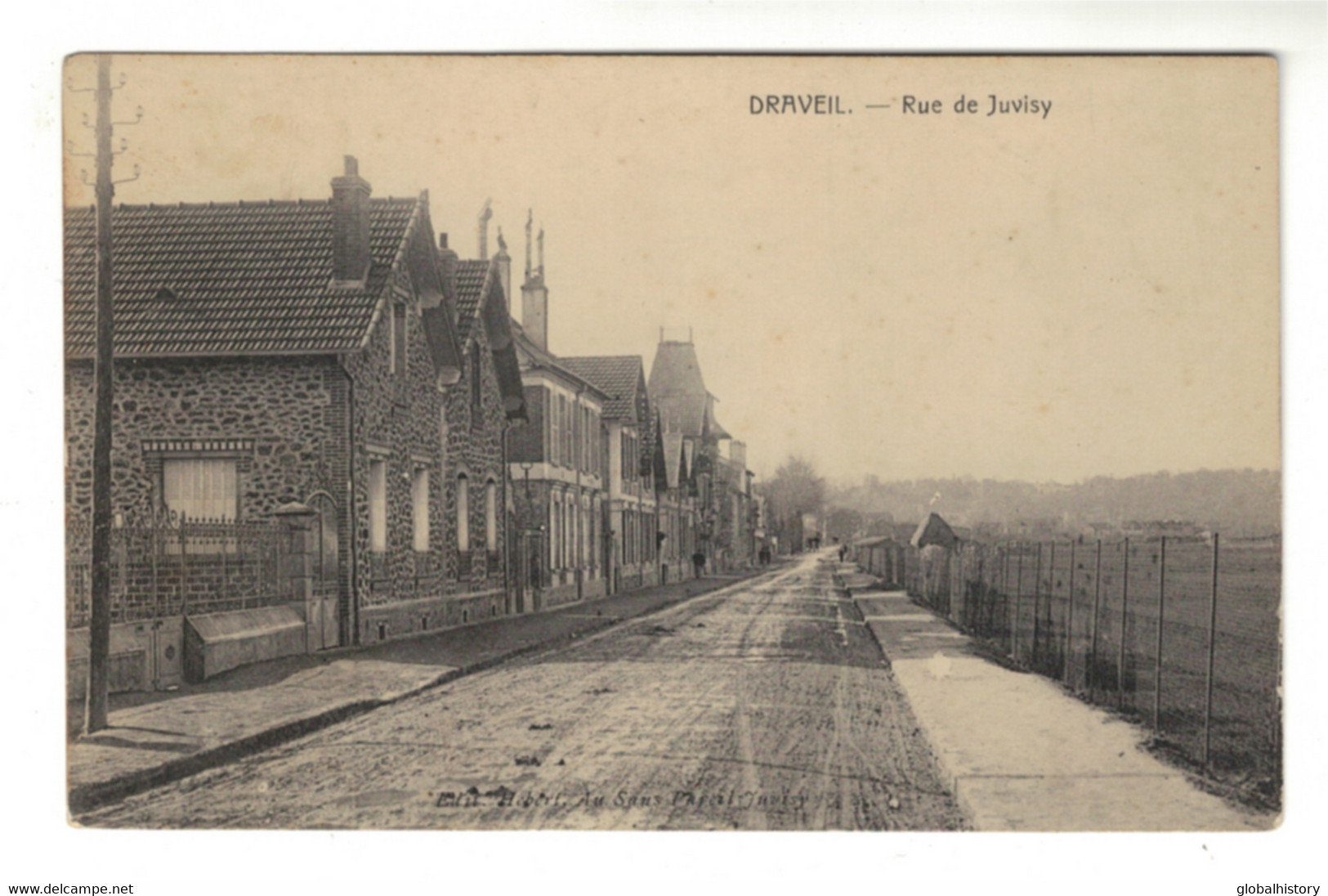 DH1126 - Dep.91 - DRAVEIL - RUE DE JUVISY - EDITION: HEBERT - Draveil