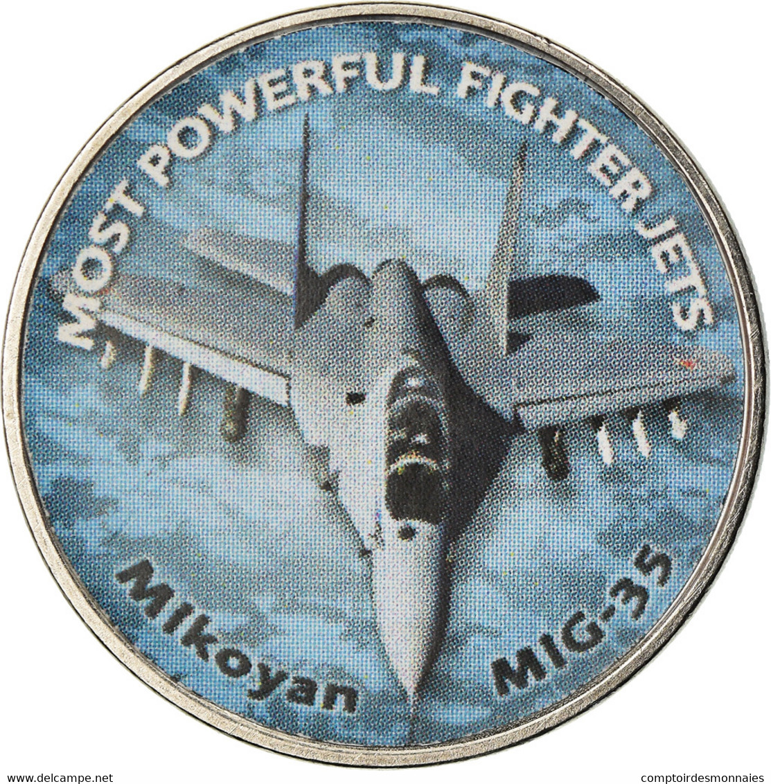 Monnaie, Zimbabwe, Shilling, 2018, Fighter Jet - Mikoyan MIG-35, SPL, Nickel - Simbabwe