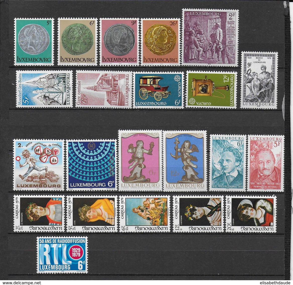 LUXEMBOURG - ANNEE COMPLETE 1979 ** MNH - - Années Complètes