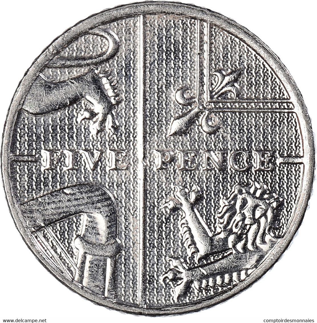 Monnaie, Grande-Bretagne, 5 Pence, 2015 - 5 Pence & 5 New Pence