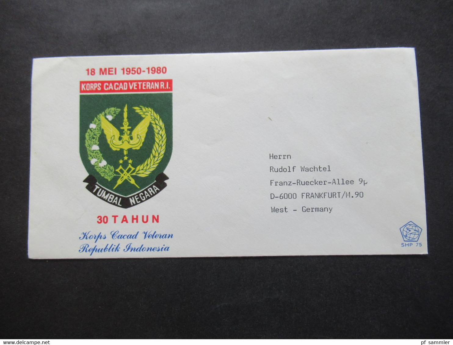 Indonesien 1980 Militaria Korps Cacad Veteran R.I. Tumbal Negara 30 Tahun 1950 - 1980 Republik Indonesia - Indonesien