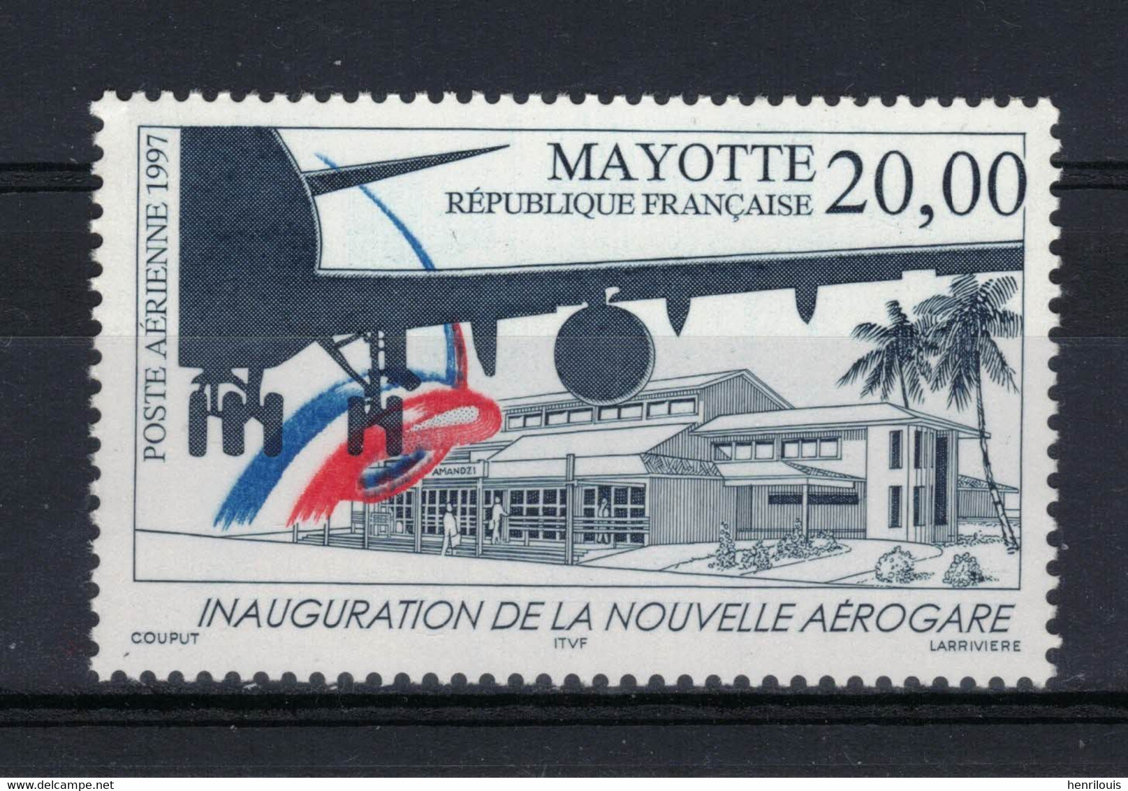 MAYOTTE  Timbre Neuf ** De 1997    ( Ref 4837-3 ) Poste Aérienne - Aéroportl - Posta Aerea