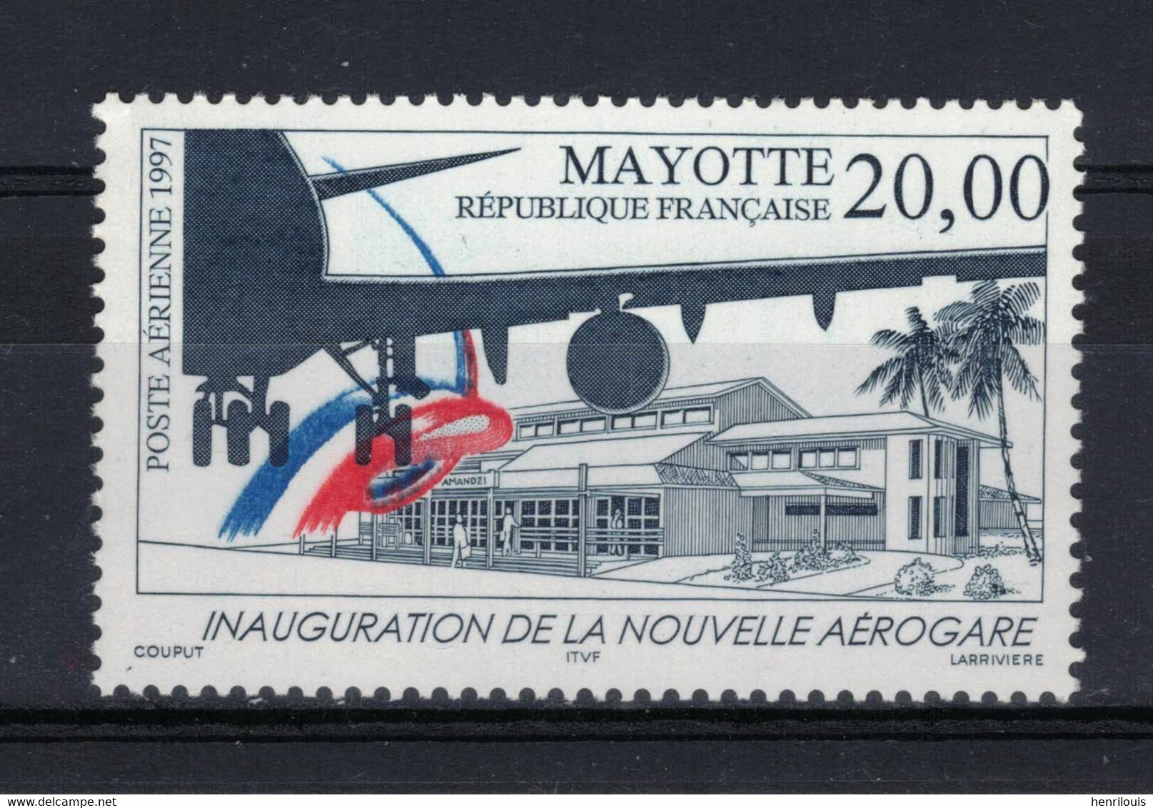 MAYOTTE  Timbre Neuf ** De 1997    ( Ref 4837-3 ) Poste Aérienne - Aéroportl - Airmail