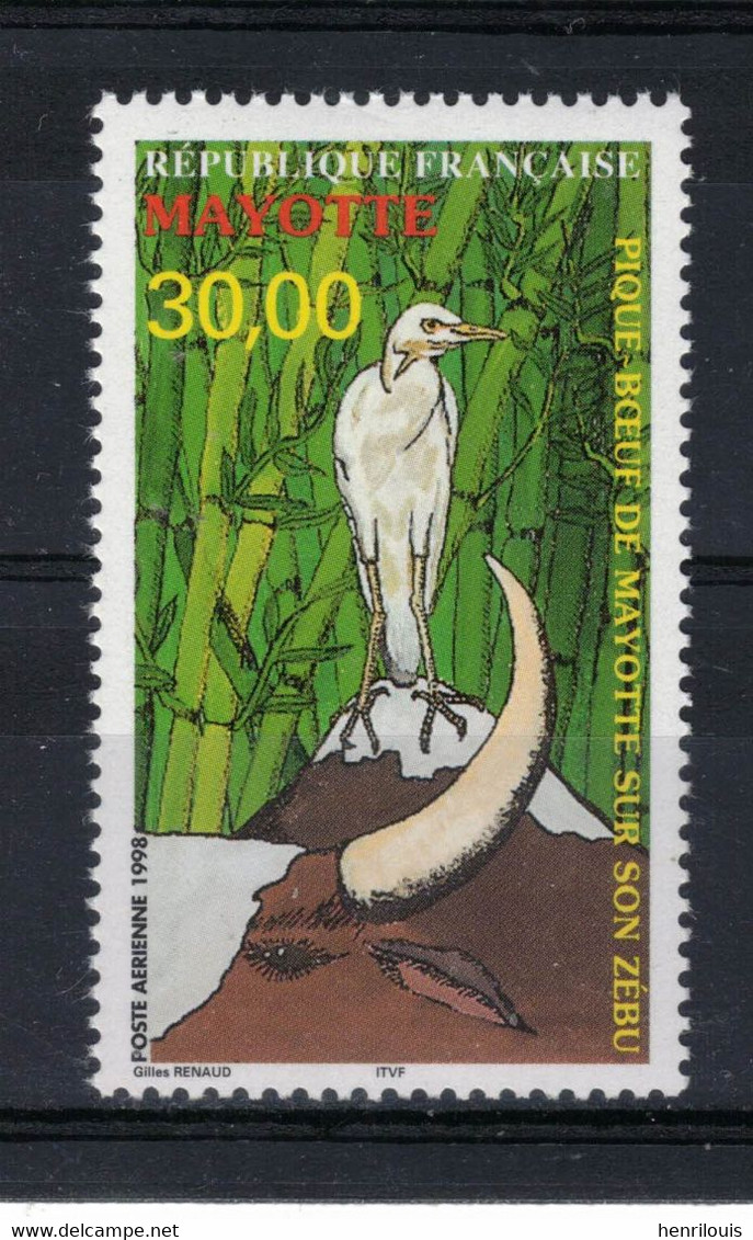 MAYOTTE  Timbre Neuf ** De 1998    ( Ref 4837-4 ) Poste Aérienne - Animaux - Airmail