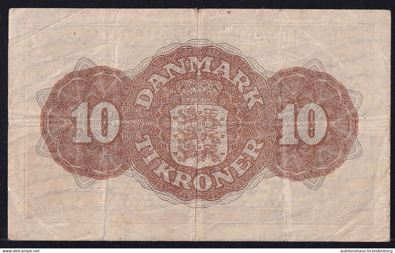 Dänemark Denmark: 10 Kronen 1944 - Serie BA (P-36 / B907a) - Dänemark